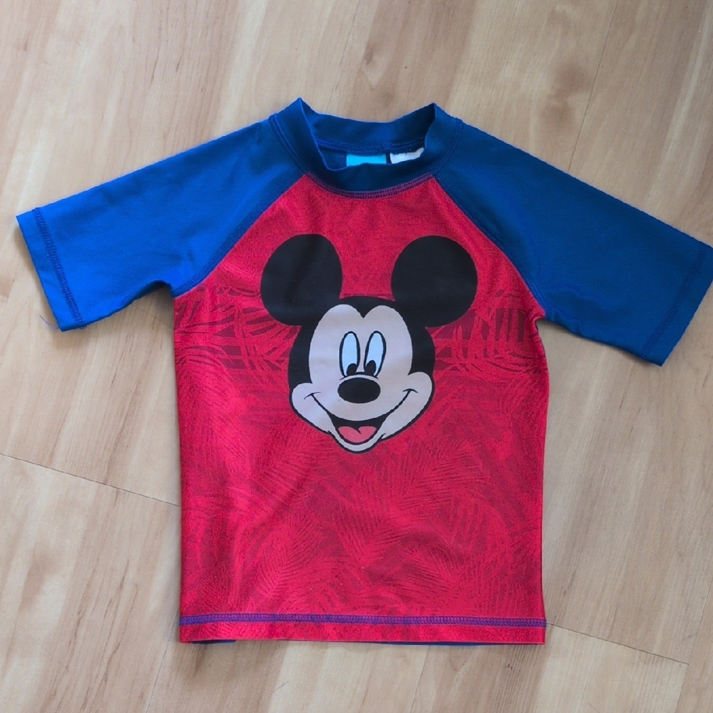 Disney Mickey Mouse Rashguard Red and Blue